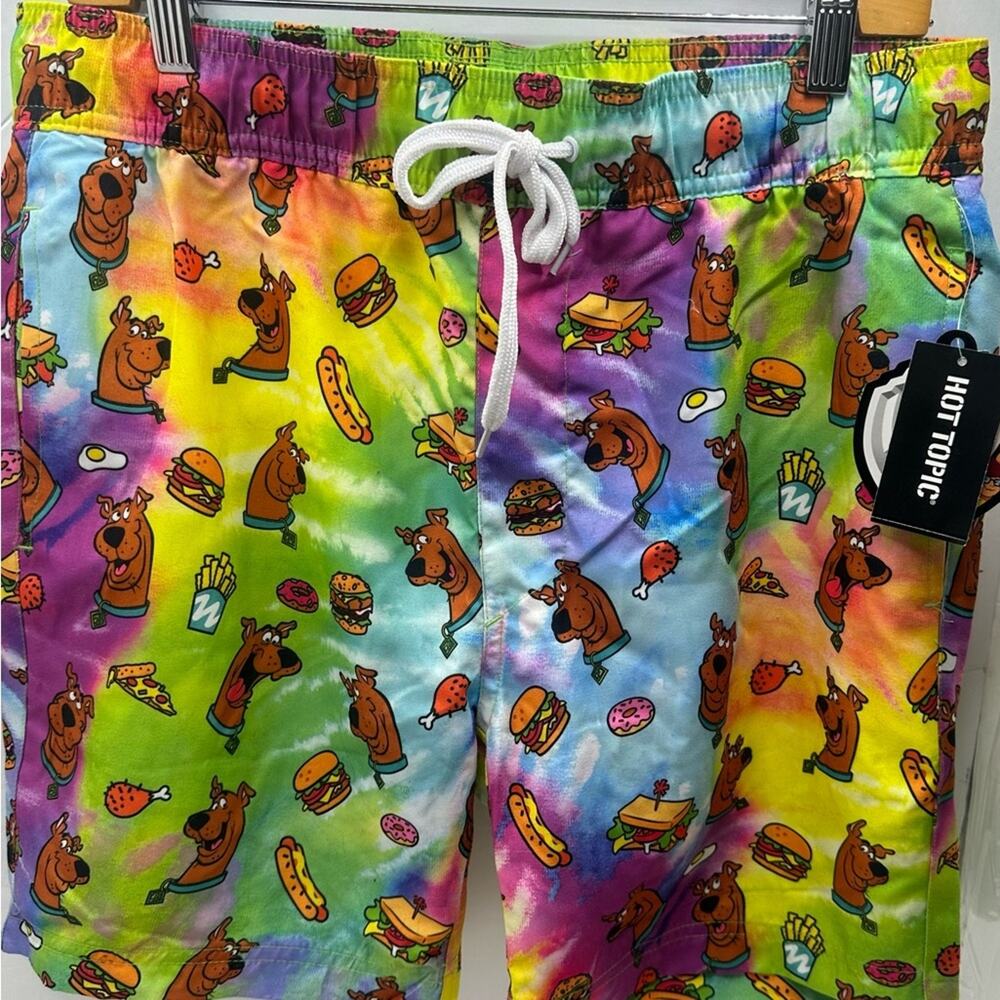 HOT TOPIC New w/Tags SCOOBY FOOD TRUNKS LINED UNISEX SMALL Check ✅ Measurements